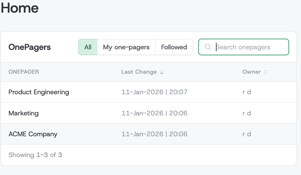 Search, filter, sort