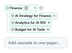 The same folder expanded, showing each individual cascade