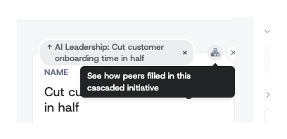 The peer icon on a cascaded pillar, with its tooltip