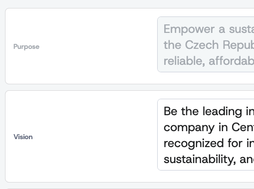 Example of read-only field in one-pager editor