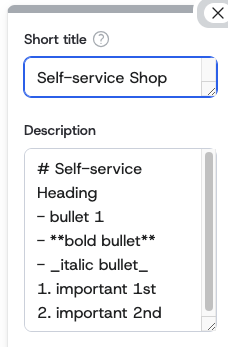 text formatting edit